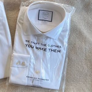 White men shirt 17/36in NEW